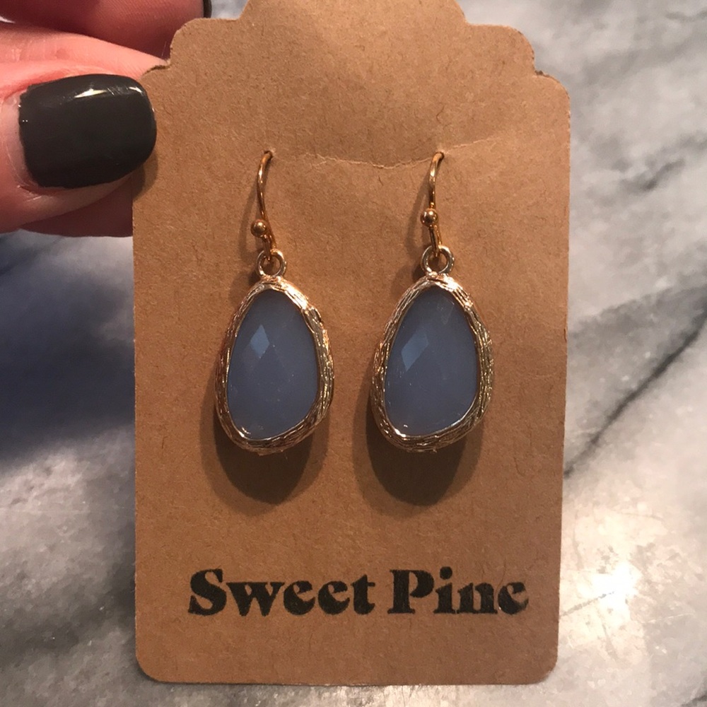 Beautiful purple stone earrings